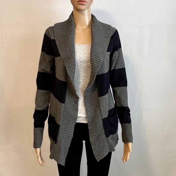 Abercrombie and Fitch Vintage Open-front Cardigan Cashmere-Wool Blend Size M - Picture 3 of 7